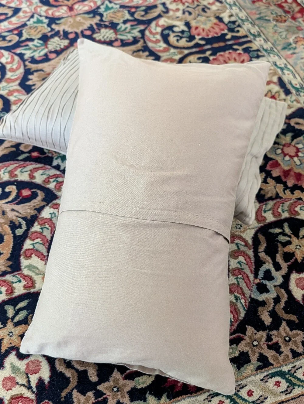 NICOLE MILLER HOME shutter pleated lumbar pillow pair